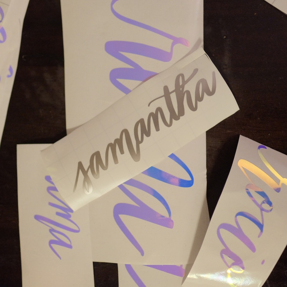 Customized vinyl stickers